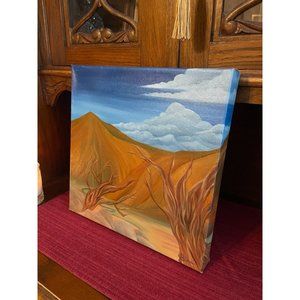 Original Oil Painting VIEW FROM THE TOP by Jessica Brown signed Gallery Wrapped